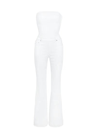 Ser.O.Ya - Jeanette Stretch Denim Flare Jumpsuit