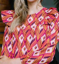 Michelle Mcdowell - Kacey Pointing Forward Top
