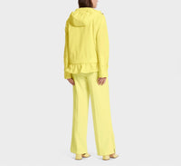 Marc Cain Relaxed Outdoor Jacket in pale lemon - women's jacket - detail view