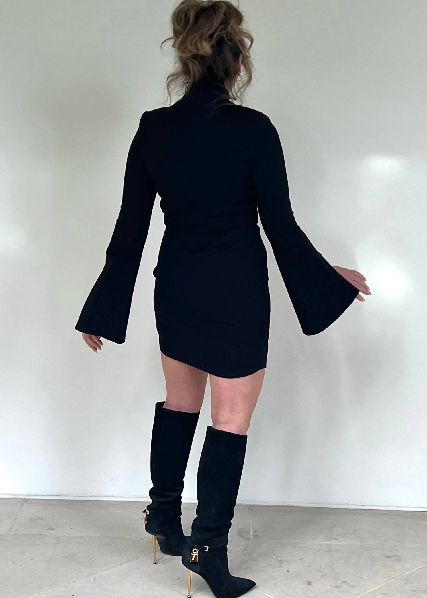 Lush - Wide Bell Sleeve Mini Dress
