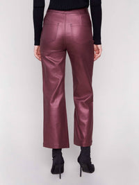 Charlie B - Metallic Wax Flared Pants