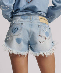 One Teaspoon - Retro Dukes Low Waist Mini Denim Shorts