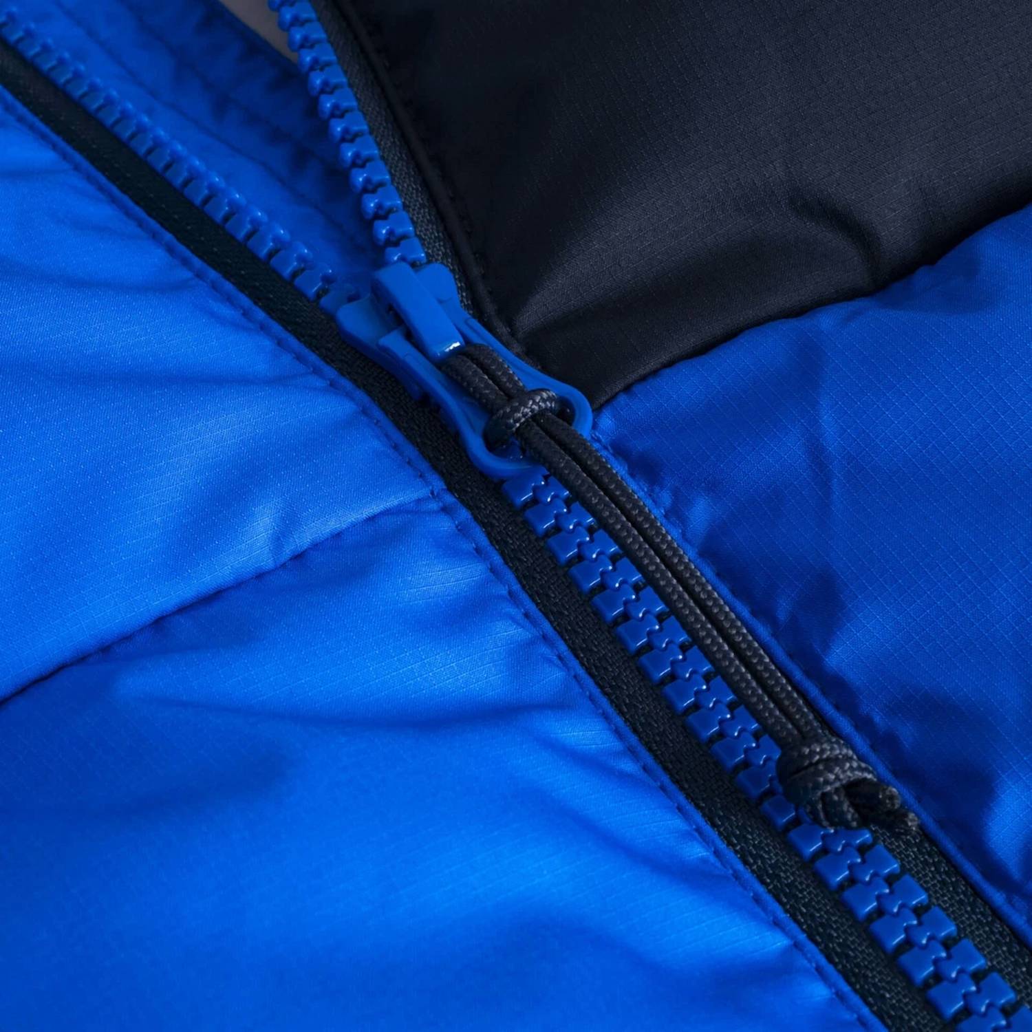 swix Focus Down Puffer Hooded Zip Jacket in blue black - men's jacket - view 5