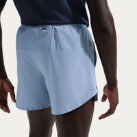 NIKE Stride Dri-fit 5in Shorts in work blue reflective silv - men's shorts - detail view