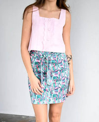 Wallflower - Hyacinth Sleeveless With Front Button Top