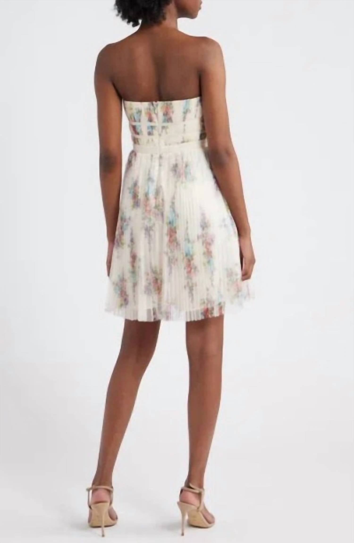 Lulus - Calais Pleated Mini Dress