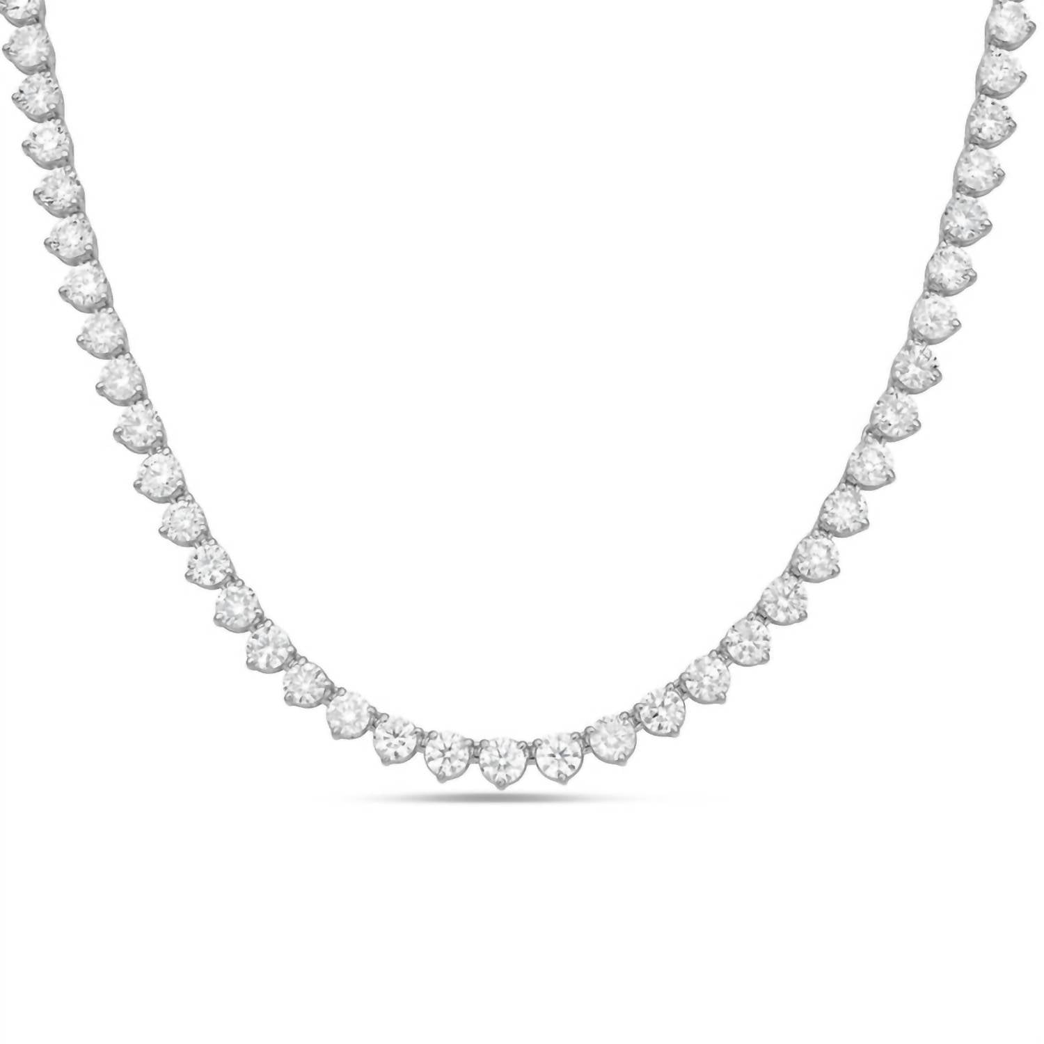 Diana M Jewels - Women's Round Lab-Grown Diamond Pendant Necklace (7.00 Ct) - Elegant