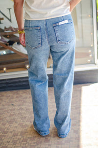 Risen - High Rise Ankle Wide-cuffed Jeans