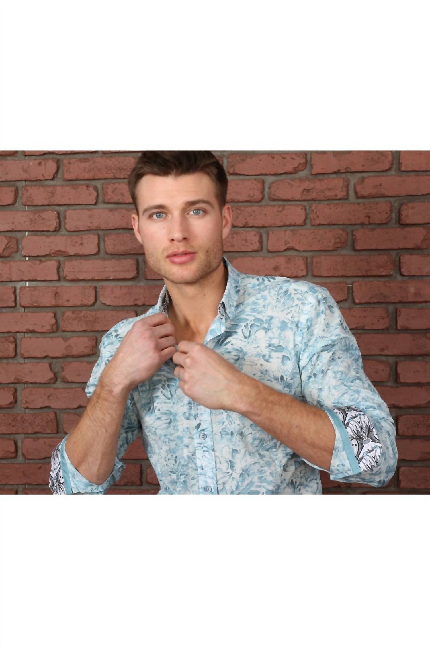 Eight X - Long Sleeve Floral Button Down Shirt