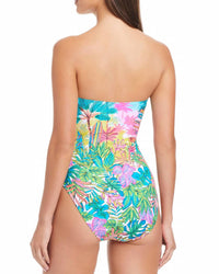 Bleu Rod Beattie - St Tropez Shirred Bandeau One Piece Swimsuit