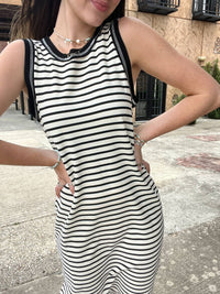 Blu Pepper City Stroll Maxi Dress in black - women's dress - detail view