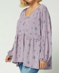 Entro - Star Peplum Top