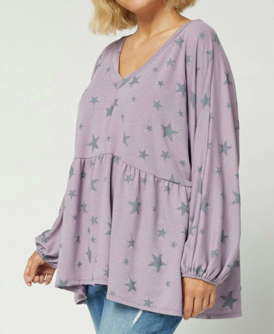 Entro - Star Peplum Top