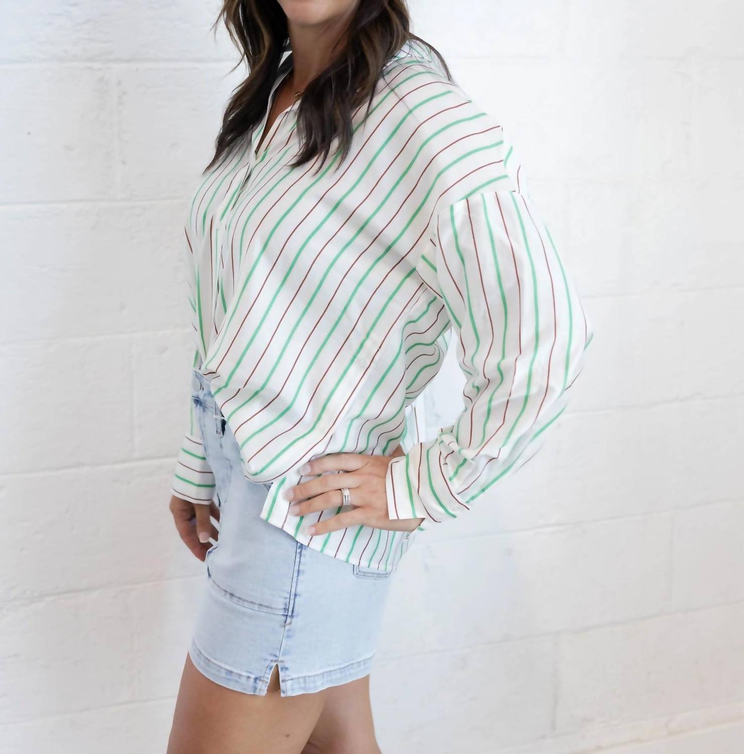 Ichi - Katy Stripe Top