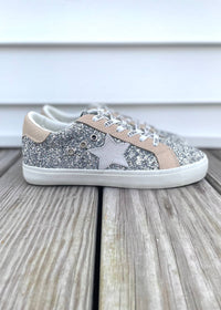 Vintage Havana - Women's Glitter Low Top Sneakers