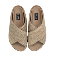 Roam - Women's Cross Stack Raffia Platform Sandals