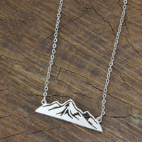 Zad - Women's Mountain Peaks Cutout Pendant Necklace