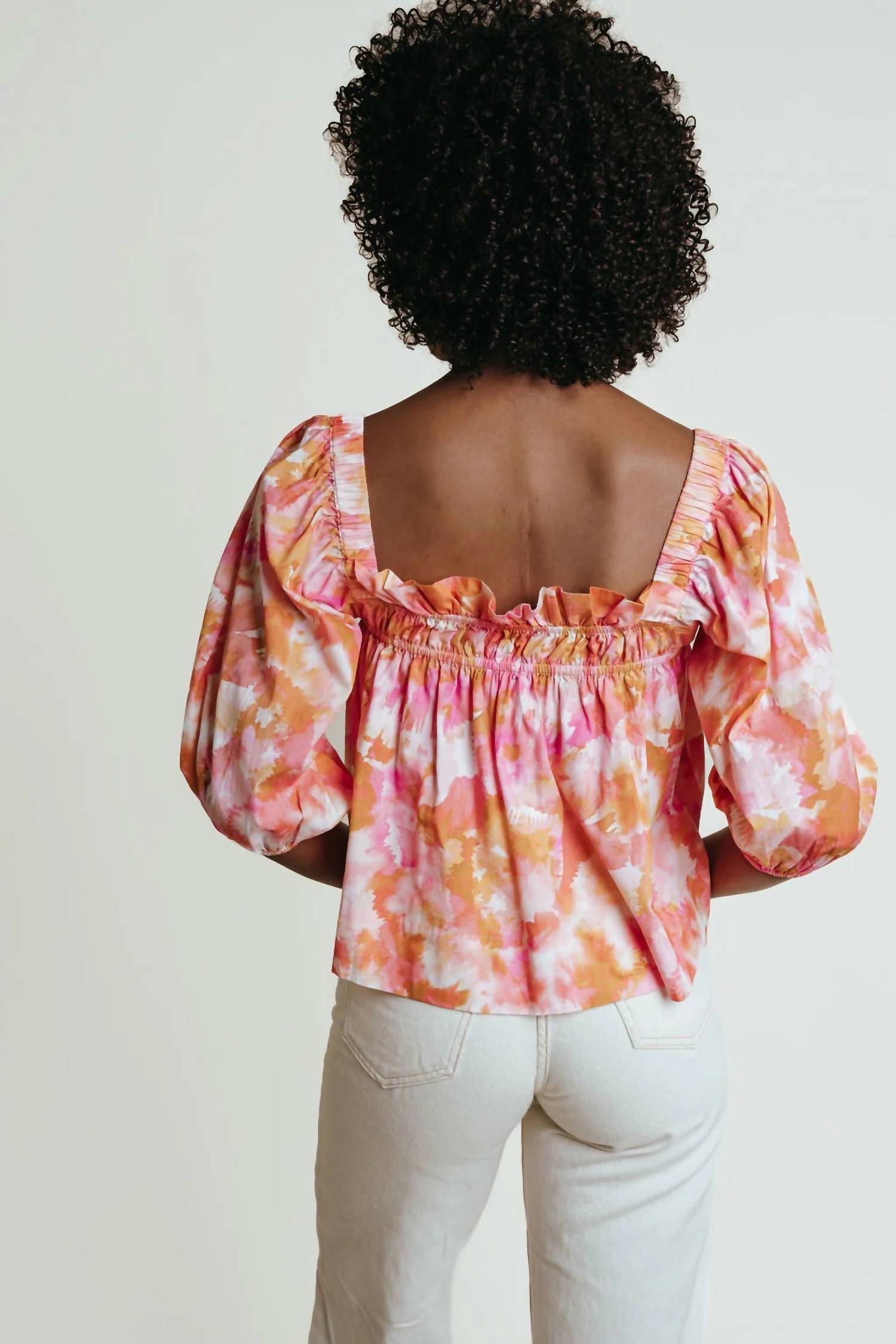 LAROQUE Bella Blouse in somerset - women's blouse - detail view
