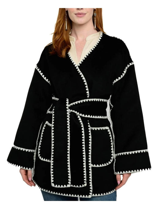 Ivy Jane - Whipstitched Wrap Coat