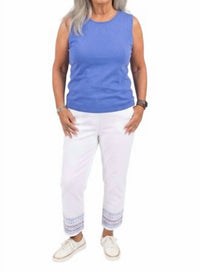 Lulu-B - Embroidered Stars Capri Pants