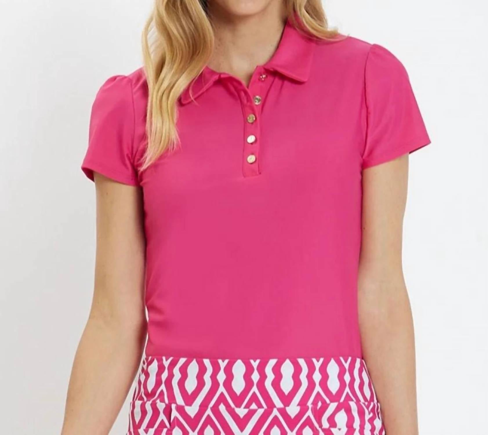 JUDE CONNALLY Angelica Shirt in berry pink - women's t-shirt