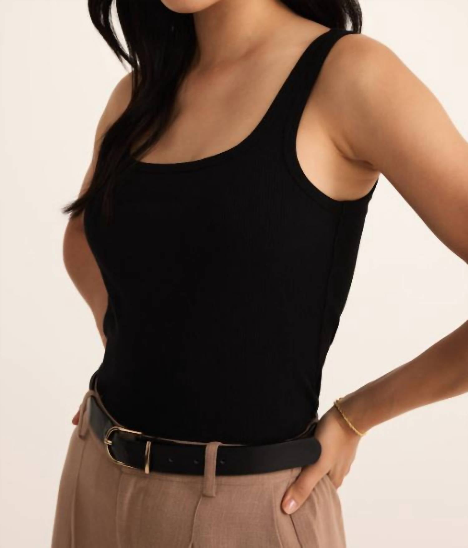 Z Supply Women's Danya Tank Top in black - women's tank top - view 4