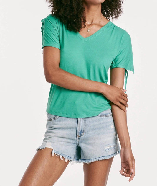 Another Love - Minnie Shirred Short Shoulder Top