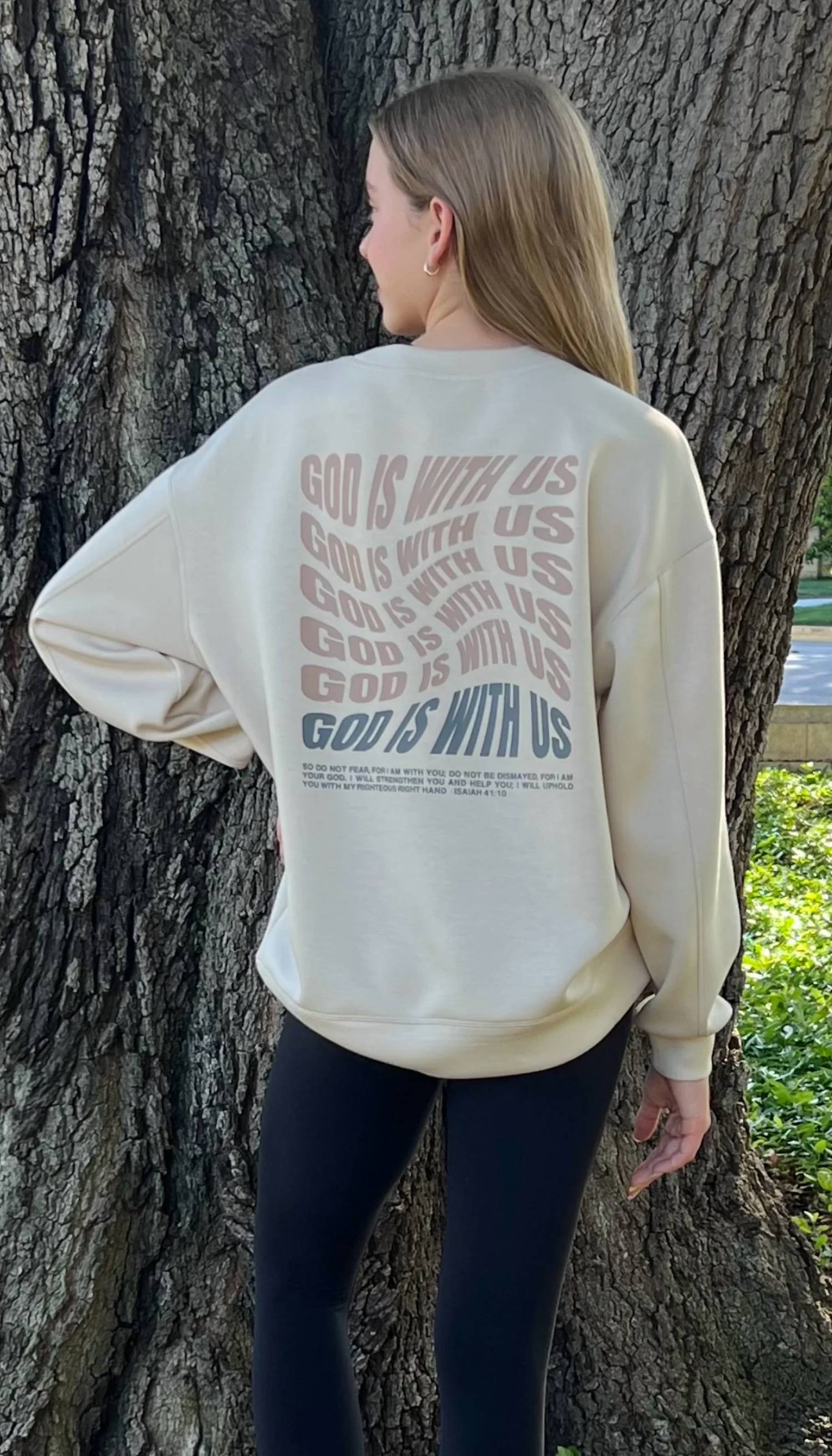 Yelete - Scuba Printed God Is With Us Top