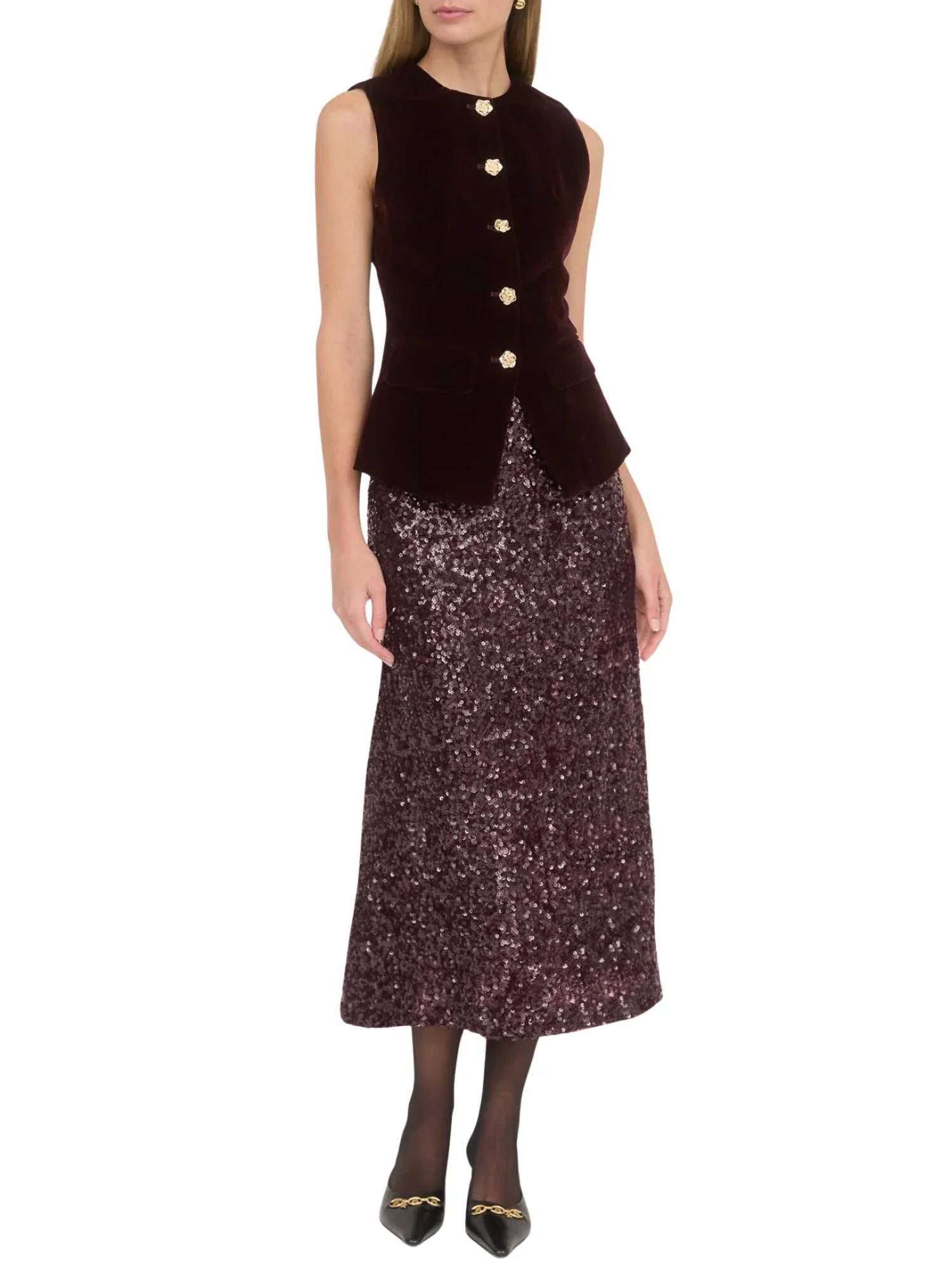 Moon River - Sleeveless Front Button vest