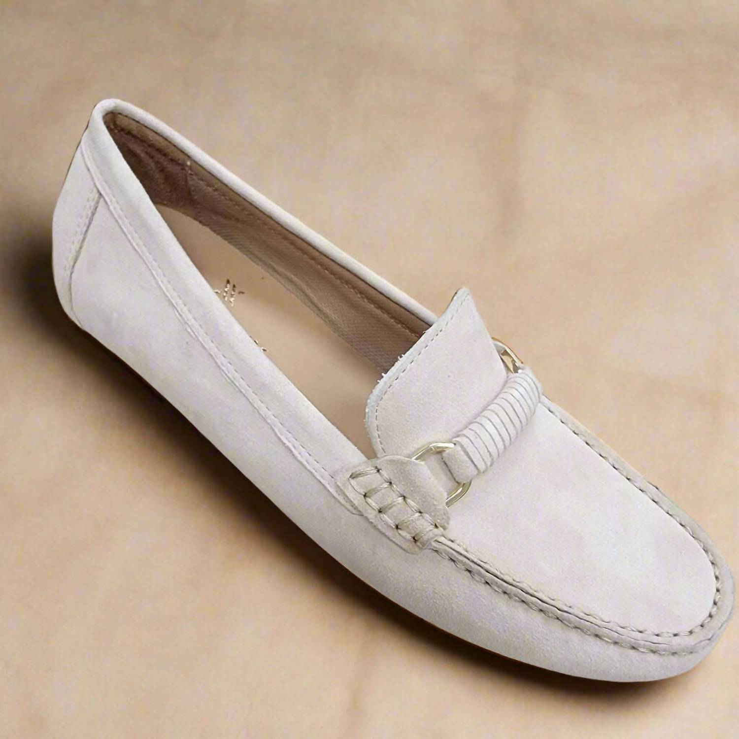 The FLEXX Women's Lionel Loafer in cream - women's flats - alternate view
