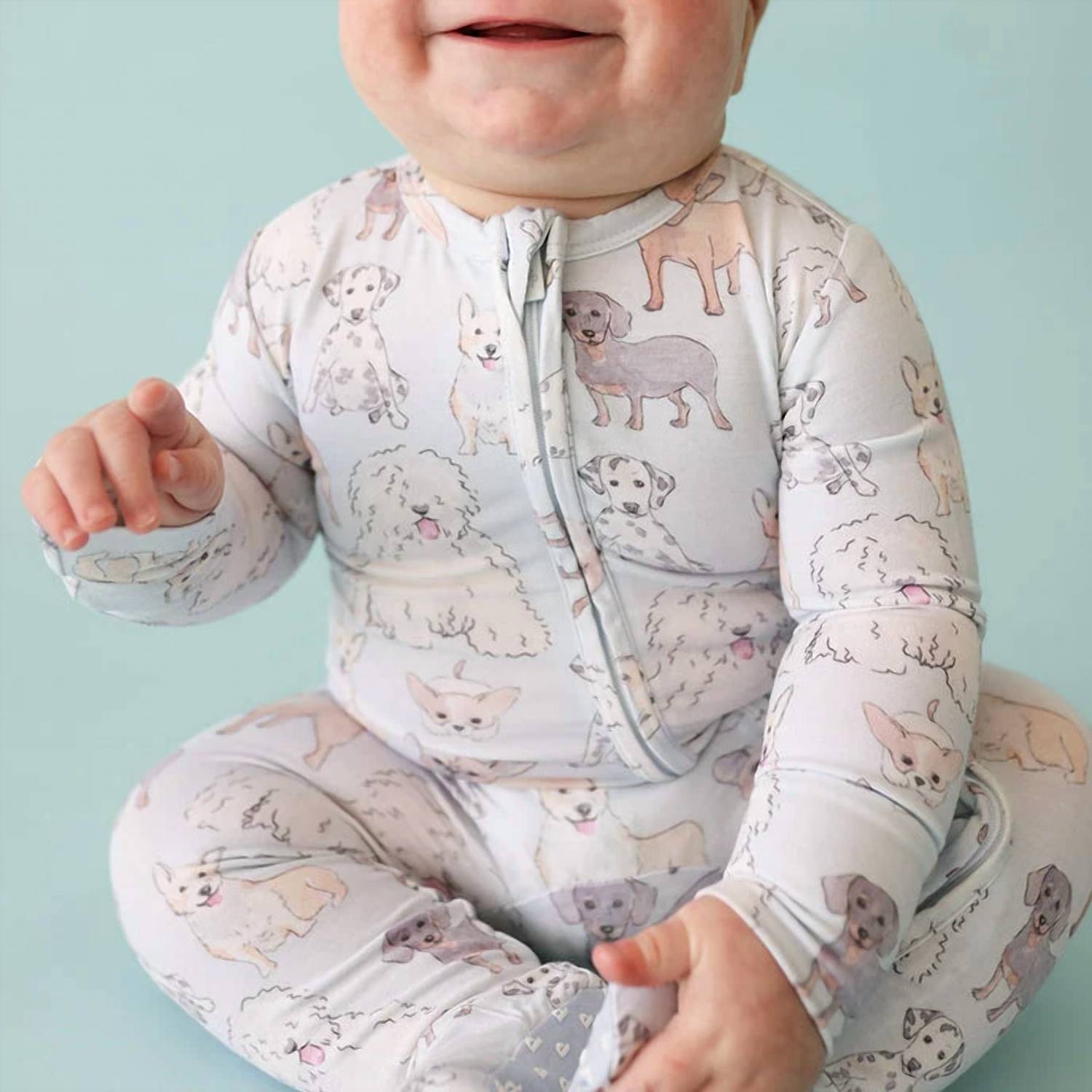 Posh Peanut - Babies Gatsby One Piece Footie With Zipper
