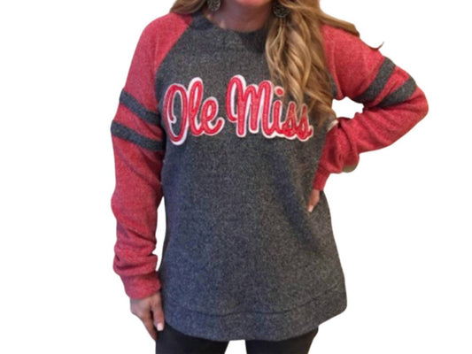 Pressbox - Ole Miss Dawn Fleece Top