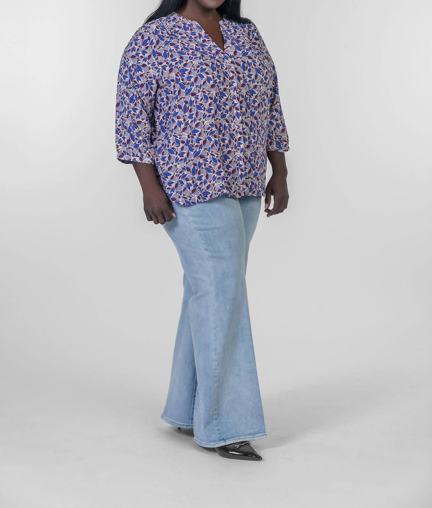 Nydj - Pintuck Button Down Blouse - Plus