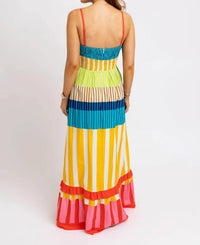 Karlie - Royal Layered Maxi Dress