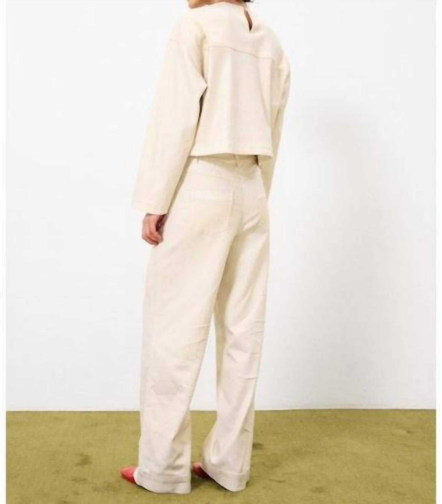 Frnch - Winter Woven Wide Leg Pant
