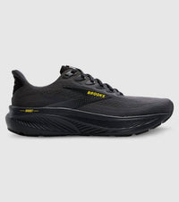 BROOKS Men's Ghost 17 Running Shoes in 059 ebony black yellow - men's shoe