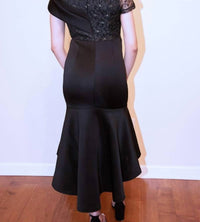 Aomei That Perfect Lace Midi Dress in black - women's dress - alternate view