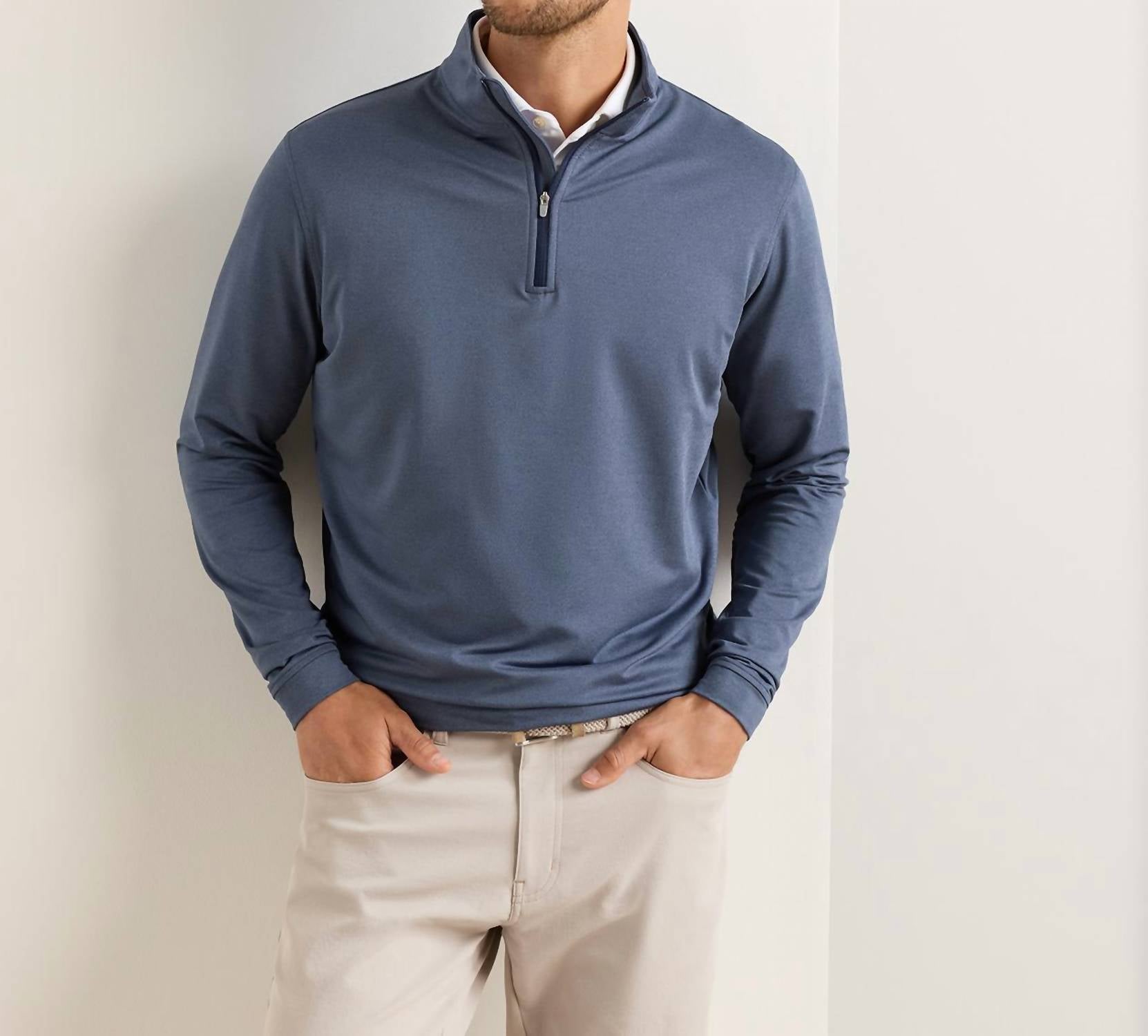 Peter Millar - Perth Melange Performance Quarter-Zip Pullover