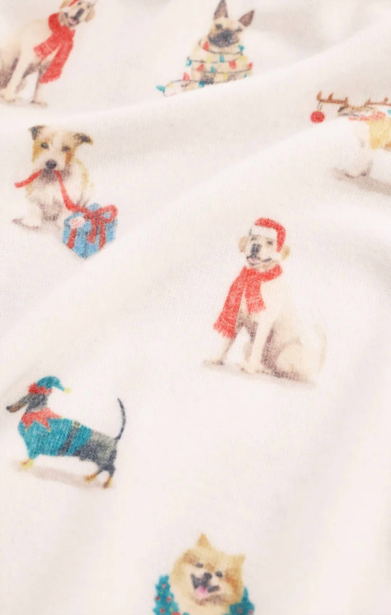 Z Supply Cozy Up Pup Long Sleeve Top in white 1 - women's long sleeve top - view 4