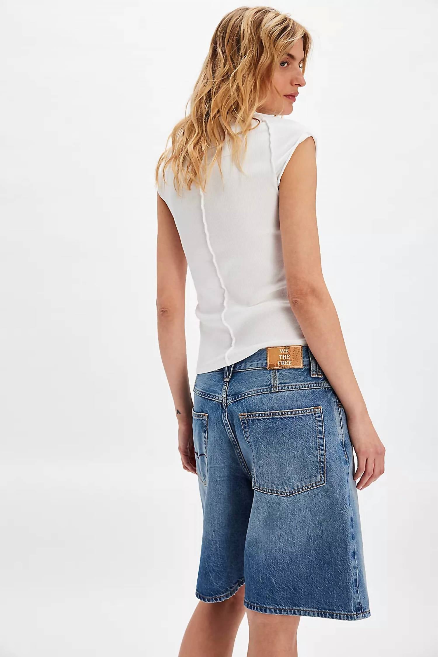 Free People - Montana Mid-rise Relaxed Bermuda Fit Short
