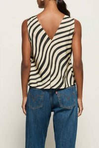Nation LTD Bisbe Tank Top in swirl print - women's tank top - alternate view