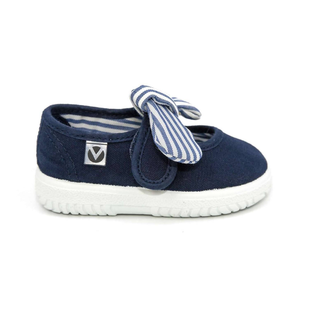 Victoria - Girls' Slip On Canvas Bow Shoes