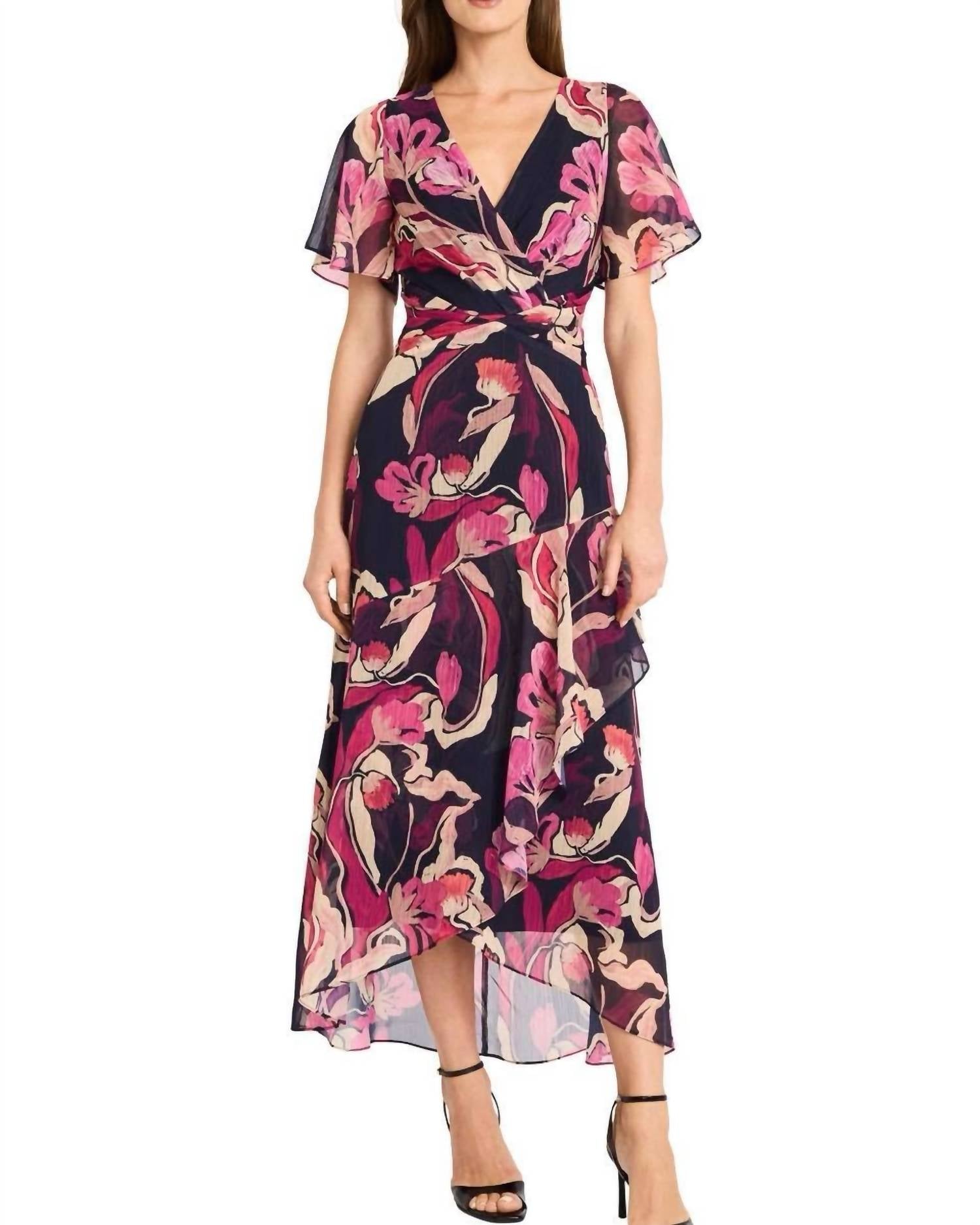 Maggy London - Short Sleeve Maxi dress