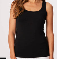 french kyss Solid Tank Top in black - women's tank top - detail view