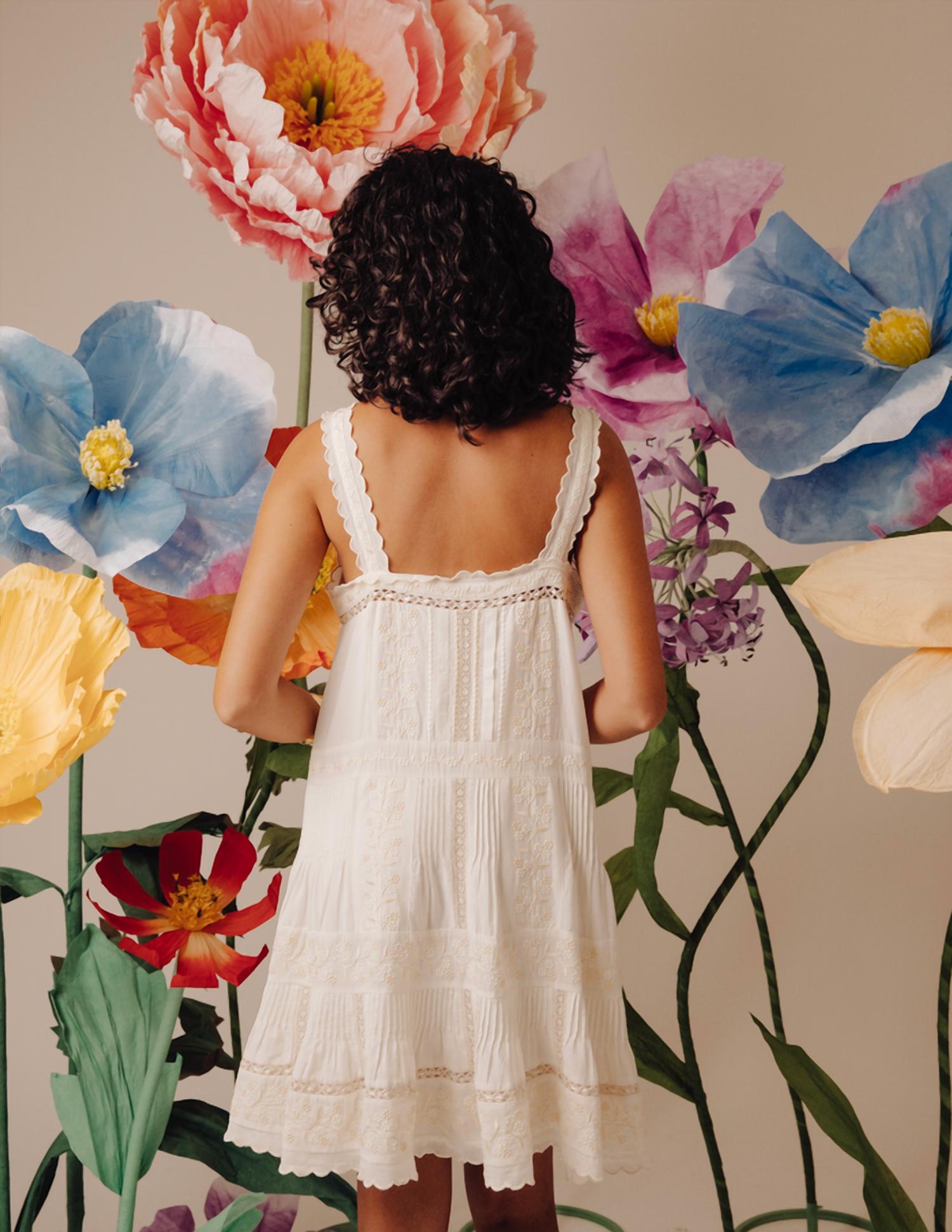 Love The Label - Cream Emb Dress