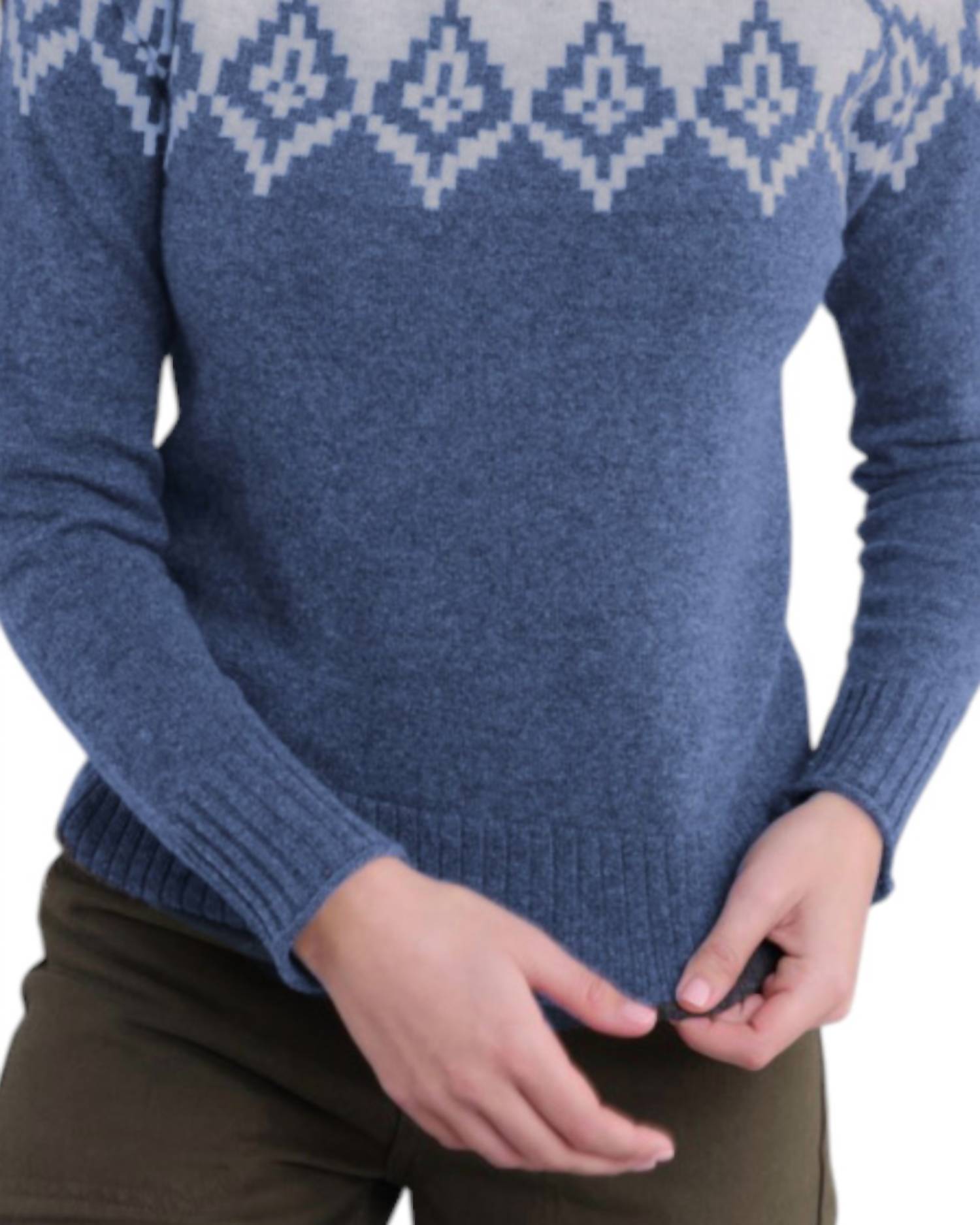 Alashan Cashmere - Mockneck Diamond Peak Sweater