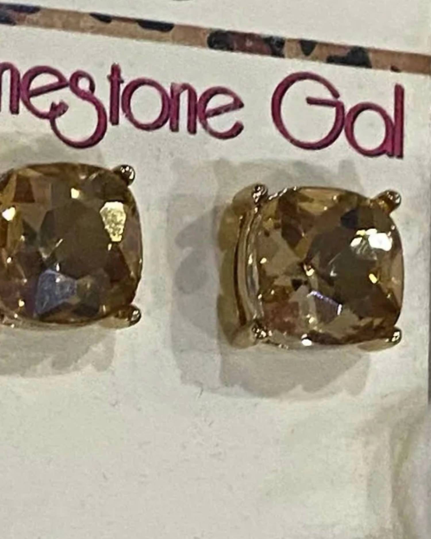 Sophia Collection - Women's Faceted Gem Stud Earrings