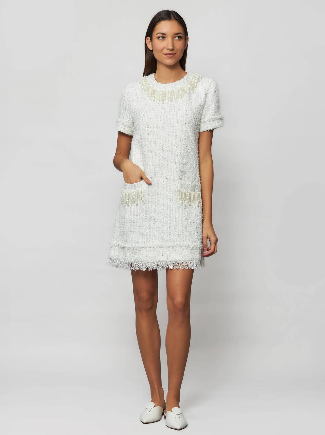 Solgo Atelier - Tia Bouclé Sheath Mini Dress