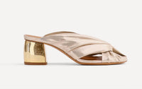 Forte Forte - Women's Heel Laminated Leather Crossover Sandal