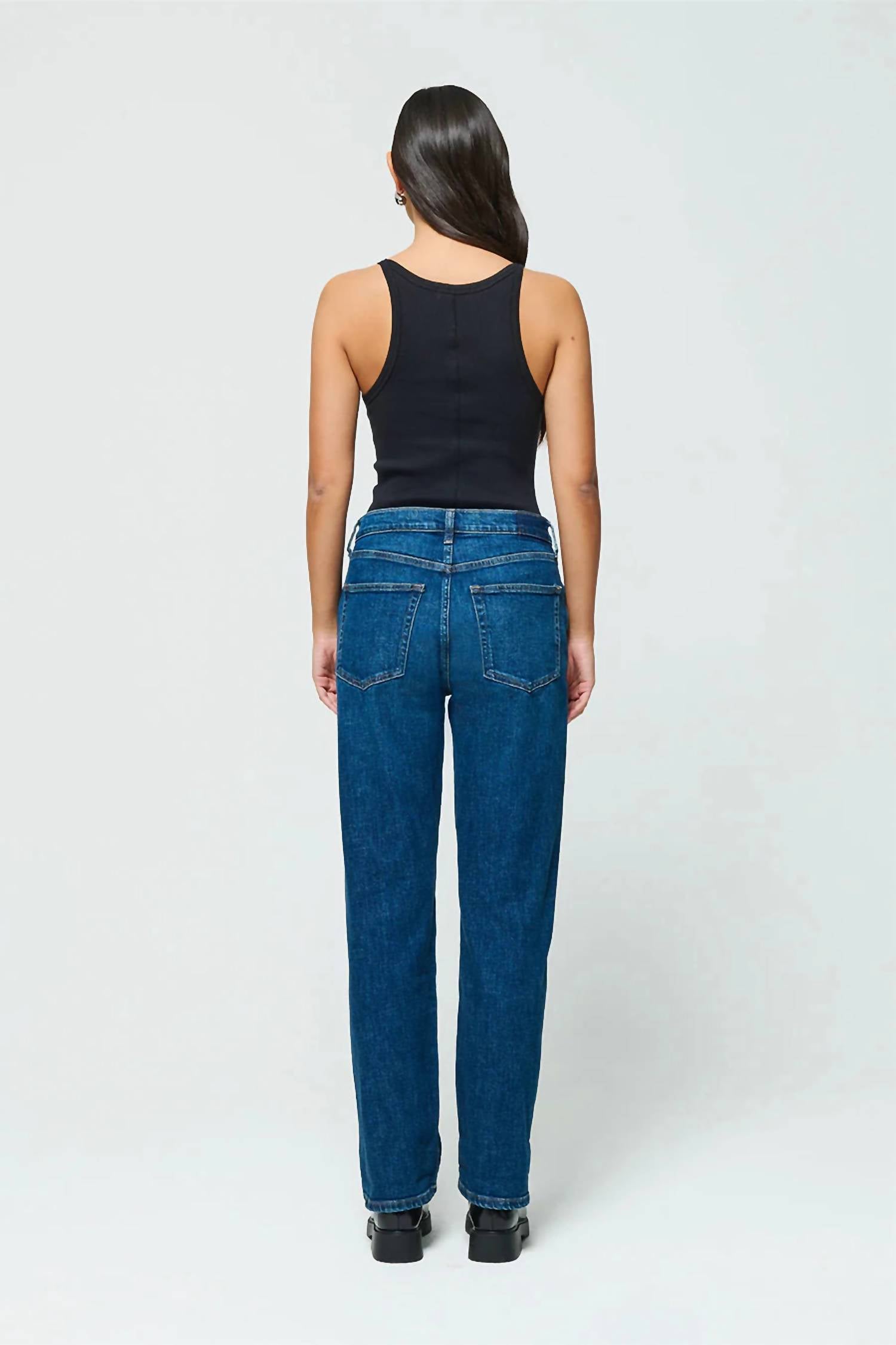 ETICA Tyler Vintage Straight Leg Jeans in blue - women's jeans - view 4